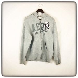 Aeropostale women’s XL Hooded Jacket Gray